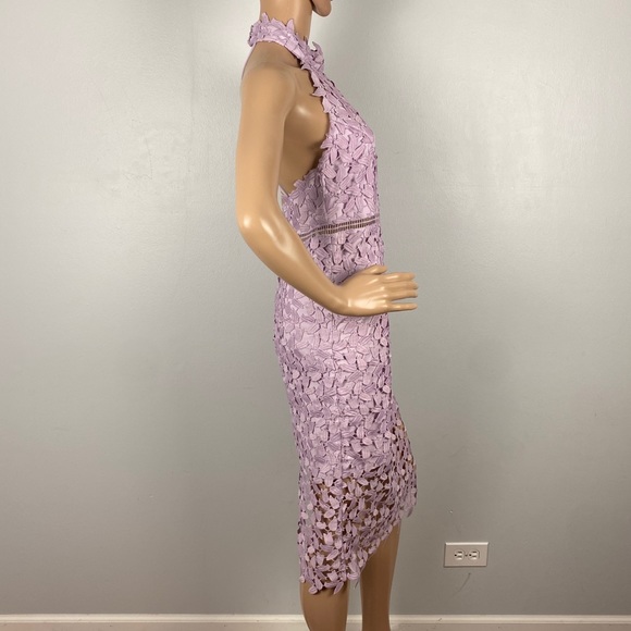 NEW BARDOT REVOLVE LACE HALTER MINI DRESS - Picture 4 of 8